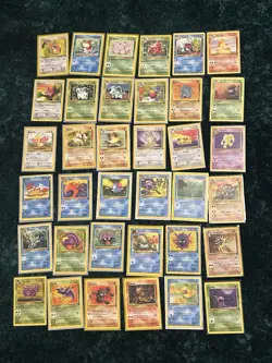 Pokemon TCG Vintage Lot 36 Cards From Fossil And Jungle Non Holos - Image 1