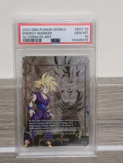 Son Gohan E01-10 Gold Energy Marker PSA 10 Dragon Ball Graded Card English - Image 2