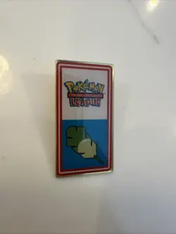Pokemon League Kanto Gym Badge Pin 2000 WOTC Card Giovanni Earth Feather - Image 1