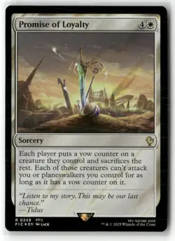 Promise of Loyalty Commander: Final Fantasy Surge Foil MTG NM - Image 1