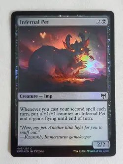 Infernal Pet #99 Kaldheim Foil Magic the Gathering - Image 1