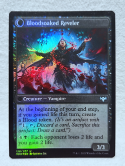 Restless Bloodseeker/Bloodsoaked Reveler 128/277 Foil Innistrad: Crimson Vow - Image 4