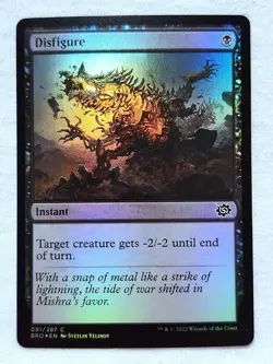 Disfigure 091/287 Foil The Brothers' War Magic: The Gathering - Image 1