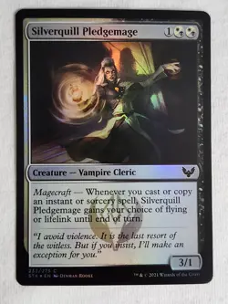 Silverquill Pledgemage 233 Strixhaven: School of Mages Foil Magic the Gathering - Image 1
