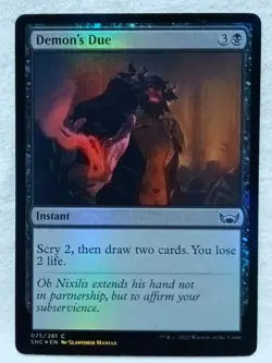 Demon's Due 75 Streets of New Capenna Foil Magic The Gathering - Image 2