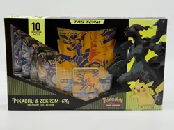 Pokemon TCG Pikachu & Zekrom GX Premium Collection Box SEALED - Image 1