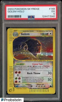 PSA 5 Golem Holo 2003 Pokemon #148 Skyridge EX - Image 1