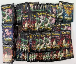 #1 Lot of (130) Pokemon TCG Hidden Fates Booster Packs - Image 1