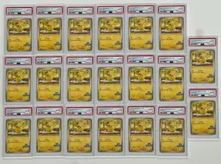Lot of (20) 2025 Pokemon SV-P Japanese Illustration Contest #242 Pikachu PSA 10 - Image 1
