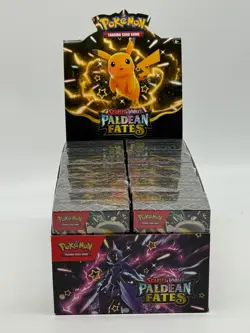 Lot of (10) Pokemon TCG Paldean Fates Booster Bundle Boxes SEALED w/Display - Image 1