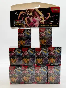Lot of (10) Pokemon TCG Paldean Fates Booster Bundle Boxes SEALED w/Display - Image 3