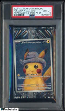 2023 Pokemon Black Star Promo Pikachu X Van Gogh Sealed Pack PSA 10 GEM MINT - Image 1