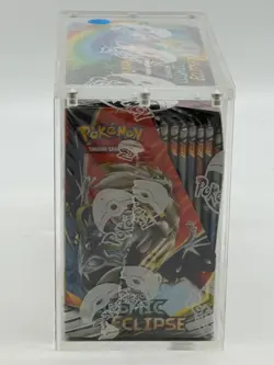 Pokemon TCG Sun & Moon Cosmic Eclipse Booster Box SEALED w/Acrylic - Image 2