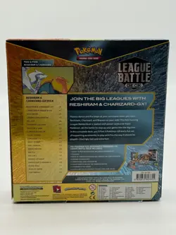 Pokemon TCG Reshiram & Charizard GX League Battle Deck Box SEALED - Image 2