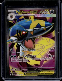 Mega Sharpedo ex 113/094 Ultra Rare Phantasmal Flames (NM) / Pokemon TCG - Image 1