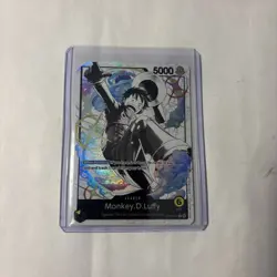 One Piece TCG Monkey D. Luffy ST29-001 Leader Alt Starter Deck Egghead Parallel - Image 1