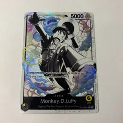 One Piece TCG Monkey D. Luffy ST29-001 Leader Alt Starter Deck Egghead Parallel - Image 3