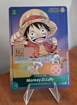 One Piece Monkey D. Luffy P-037 1st Anniversary Tournament Promo Holo 037 - Image 1