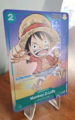 One Piece Monkey D. Luffy P-037 1st Anniversary Tournament Promo Holo 037 - Image 2