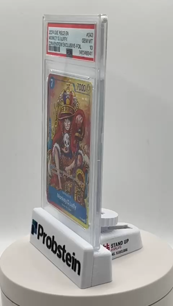 2024 One Piece EN Convention Exclusive Foil #043 Monkey D. Luffy PSA 10 GEM MINT - Image 2
