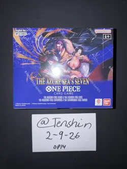 One Piece TCG OP14 The Azure Sea's Seven Booster Box English SEALED - Image 1