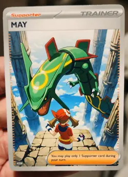 May - Anime - Waifu - Goddess - DIY - Full Art - Glossy - Trainer Card - Image 1