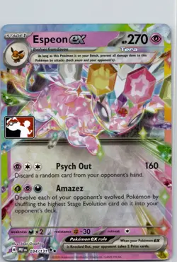 Espeon ex - Double Rare Prize Pack Series Cards 034/131 NM - Image 1