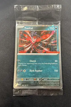 Pokemon Yveltal 088/132 Mega Evolution Stamped Cosmos Sealed Gamestop Promo Card - Image 1
