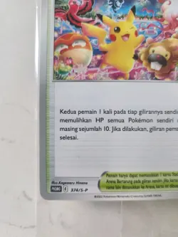 PIKACHU FANFARE PERAYAAN - 374/S-P - INDONESIAN SEALED POKEMON CARD U.S. Ship - Image 2