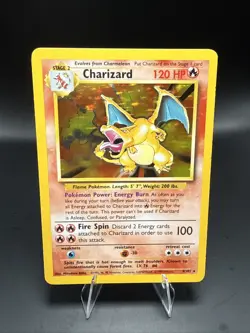 Pokemon TCG Charizard 1999-2000 Base Set Holo Rare Card 4/102 - Image 1