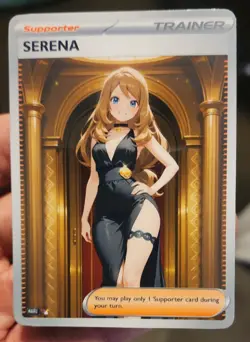 Serena - Goddess - TCG - DIY - Full Art - Glossy - Trainer Card - Image 1