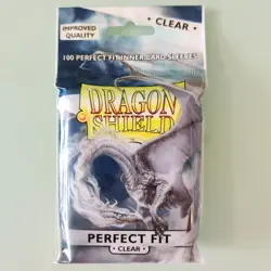 Dragon Shield Perfect Fit Card Sleeves Pack of 100 Clear Inner Standard Sleeve - Image 1