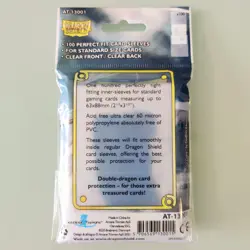 Dragon Shield Perfect Fit Card Sleeves Pack of 100 Clear Inner Standard Sleeve - Image 2