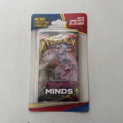 Pokemon TCG Sun and Moon Unified Minds Booster Pack +1 Promo Card 820650805684 - Image 1