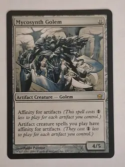 MtG Fifth Dawn Mycosynth Golem MP Magic the Gathering - Image 1
