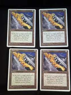 MTG Black Vise 4th Edition X4 NP - Image 1