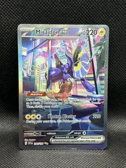 Miraidon ex 244/198 SIR Scarlet & Violet Sv01 SPECIAL ILLUSTRATION RARE Pokemon - Image 1