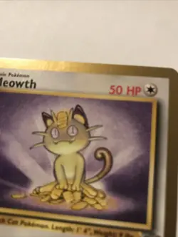 Pokemon TCG Meowth Fruit Roll Up Gold Bordered Promo 56/64 - Image 2