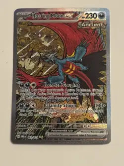 Roaring Moon ex Prismatic Evolutions 162/131 SIR NM Pokemon Card - Image 1