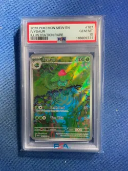2023 POKEMON MEW EN-151 ILLUSTRATION RARE #167 IVYSAUR PSA 10 - Image 1
