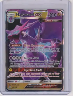 Naganadel GX 160/236 Holo Rare GX Unified Minds Pokemon NM/M - Image 1