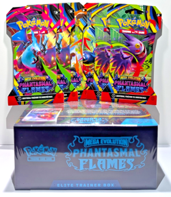 Pokemon TCG Lot Of (7) Phantasmal Flames: 1 ETB, 6 Sleeved Art Set Booster Pack - Image 2