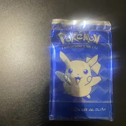 Pokemon Pikachu Sticker Album Packs Sealed Sticker Prisma Evoluciones Metal - Image 2