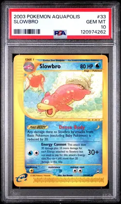 2003 POKEMON AQUAPOLIS #33 SLOWBRO PSA 10 - Image 1