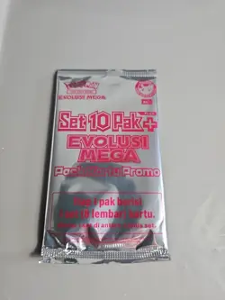 Pokemon Indonesia Mega Evolution Promo Pack (Evolusi Mega) Stamped Set SEALED - Image 1