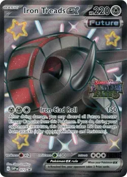 Pokemon Iron Treads Ex 073 Paldean Fates Stamped Promo Holo - Image 1