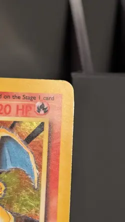 Pokemon Charizard Holo 4/102 Base Set Unlimited HP Heavily Played Vintage - Image 3