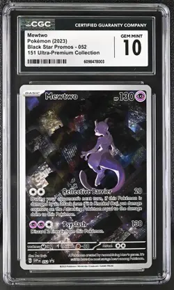 Mewtwo (Batman) *CGC 10* Illustration Rare *151 UPC Promo* #52 *2023* Pokemon - Image 1