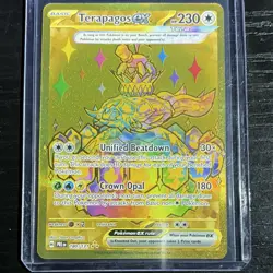 Pokemon Terapagos EX Full Art Holo Hyper Rare 180/131 Sv: Prismatic Evolutions - Image 1