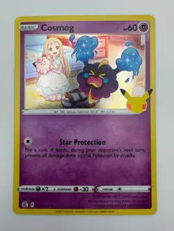 #013/025 Cosmog Holo Rare - Pokemon TCG Celebrations 25th Anniversary 2021 - NM - Image 1